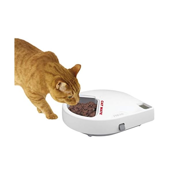 Cat-Mate-C500-Automatic-Pet-Feeder-Cat-or-Small-Dog-Bowl-with-Digital-Timer-For-Wet-or-Dry-Pet-Food-5-Meal-Carousel-up-to-330g-in-Each Cat Mate C500 Automatic Pet Feeder | Cat or Small Dog Bowl with Digital Timer | For Wet or Dry Pet Food, 5 Meal Carousel…