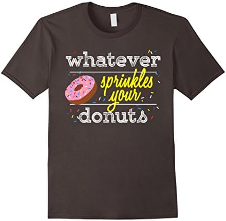 Mens Whatever Sprinkles Your Donuts T-shirt Small Asphalt