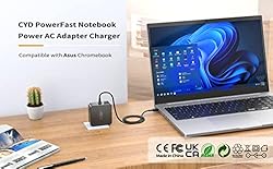 CYD 24W 12V 2A Laptop Charger Compatible for Asus