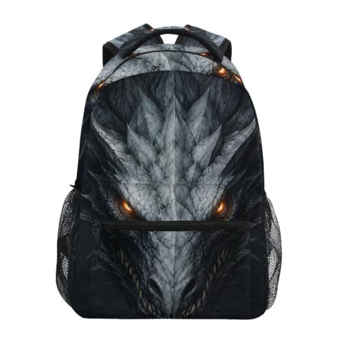 JIPONI Silver Dragon Dark Backpack