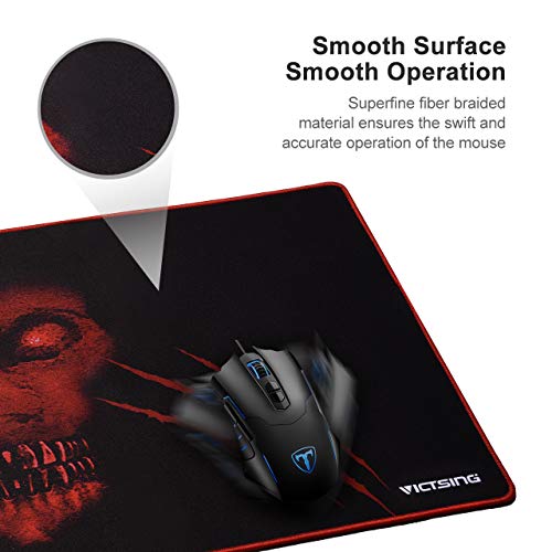 VicTsing [30 Larger] Extended Gaming Mouse Pad with Stitched Edges