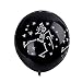 Balloons for Halloween Decoration,100Pcs 12 Inch Premium Quality Latex Balloons Skeleton Bat Specter Pumpkin Spider Web Latex Balloons for Halloween Party Decorative