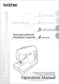 Brother PC660LA Sewing Machine Owners Instruction Manual
