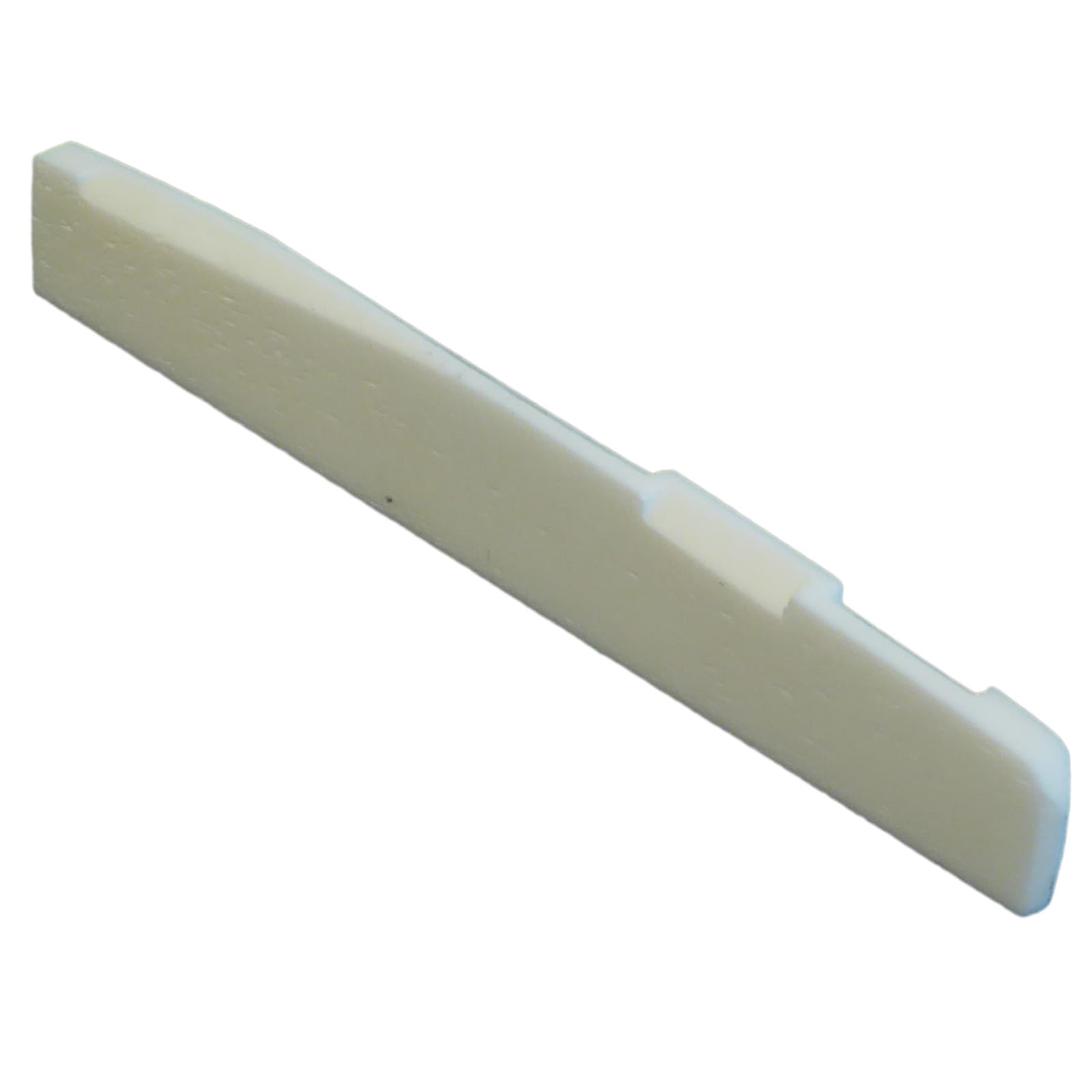 Left Handed Bone Acoustic Guitar Saddle Compensated 76mm wide x 3mm x 12mm