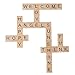 XADP 500PCS Wooded Letter Wood Pieces