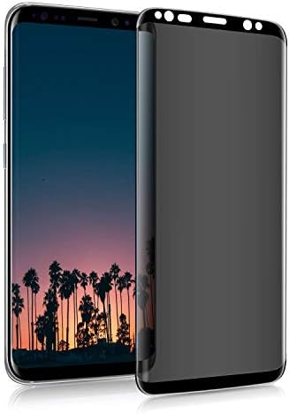 S9 Plus Screen Protector, Privacy Tempered Glass Anti-Spy [3D Curved][Case Friendly] Screen Protector Film Compatible with Samsung Galaxy S9 Plus (Black)
