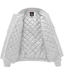 BGOWATU Men's Jacket Windproof Quilted Bomber