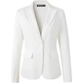 Beninos Womens Business Casual Blazer Office Work Solid Suit Jacket