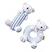 SHILOH Baby Soft Rattle Plush Toy 2 count Blue Bear 5.6in4in