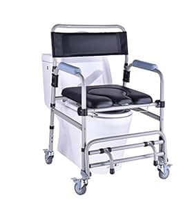 Amazon.com: HKNC Folding Portable Shower Chair Commode Mobile Commode