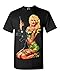 Marilyn Monroe Soldier Rifle Tattoo T-shirt #17306 Marilyn Monroe Shirts X-Large Black