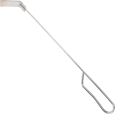 DOITOOL 46cm Stainless Steel Charcoal Ash Rake BBQ Tool for Kamado Joe