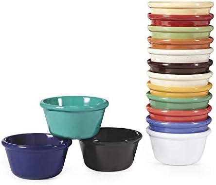 G.E.T. RM-400-TY 4 oz. Ramekin, Break Resistant, Melamine, Tropical Yellow (Pack of 12)