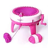 Round Knitting Machine, Rotating Double Weaving Loom,Needles Knitting Machine for Adults/Kids