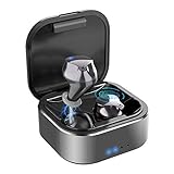TIYOON TWS Touch Control Wireless Earbuds with Charging Case, Bluetooth 5.0 HiFi Stereo Bluetooth Headphones for Listening to Musics, Noise Cancelling in-Ear Earphone with Easy Paring, 20hrs Play Time