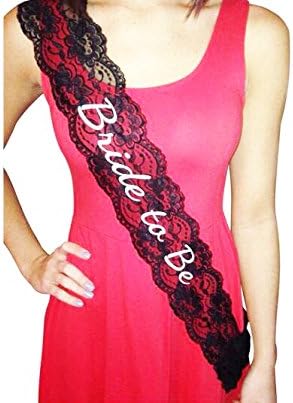 Black Lace Bride To Be Sashes Hens Night Party Engagement Bridal Bachelorette