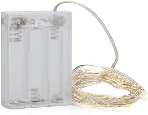 Raking Micro Waterproof LED String Copper Light Battery Operated On 6.5 Feet Sliver Wire indoor outdoor For Christmas,Wedding,Party