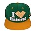 DGK x Diamond Supply Co. I Love Hearts Diamond Ghetto Kids Haters Snapback Hat - Green / Yellow
