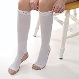 Copper Fit Energy Compression Socks White Size XL Men 9-12 or Women 10-13