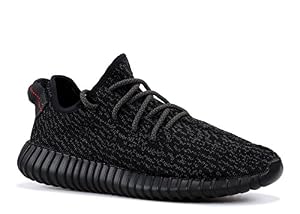 Image of adidas Mens Yeezy Boost 350 Black Fabric (4)