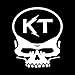 KT Tape Pro Kinesiology Therapeutic Sports Tape, 20 Precut 10 inch Strips, Latex Free, Water Resistance, Pro & Olympic Choice, Black Skulls