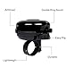 iLiveX Bike Bell, Upgraded Bicycle Bell, Aluminum Bicycle Bell-3-black