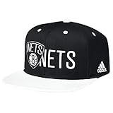 NBA Brooklyn Nets Men's Team Nation Snapback Hat, One Size, Black/White