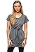 sofsy Soft-Touch Rayon Blend Tie Front Nursing & Maternity Fashion Top Charcoal Medium