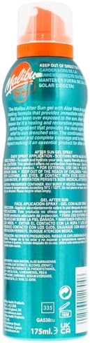 Malibu Sun Soothing After Sun Continuous Gel Spray 175ml Cooling Moisturising view 2