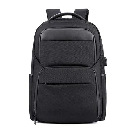 Tarkan Exec 15.6 Inch Water Resistant Business Laptop Backpack Bag with USB Charging Port (Black)