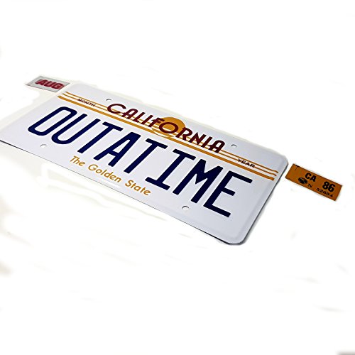 ASVP Shop Back To The Future OUTATIME License/Number Plate Marty Mcfly Delorean Movie Prop - Thumbnail 2