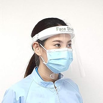 Amazon Face Shield フェイスシールド フェイスガード 10枚入 防災面 産業 研究開発用品 通販