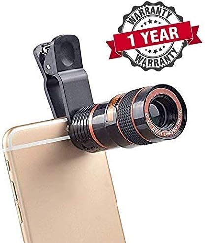 Shaarq 8X Zoom Telescope Lens & Mini Stand Mobile Camera Lens with Tr & Phone Holder Compatible for All Smartphones