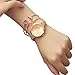 Jechin Fashion Women's Rose Gold-Tone Bracelet Watch and Charm Rose Gold Bracelet Set