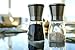 Peppermill & Salt Grinder by KD Living in Stainless Steel and Glass – Salt and Pepper Shaker set with Adjustable Coarseness for Spices, Salt crystal, Seed herbs and Peppercorn - Set of 2
