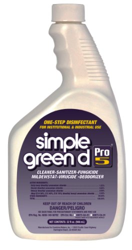 Simple Green 30532 d Pro 5 One-Step Disinfectant, 32oz Bottle