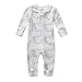 Owlivia Organic Cotton Baby Boy Girl Zip up Sleep N Play, Footless, Long Sleeve(12-18 Months, Leopard)