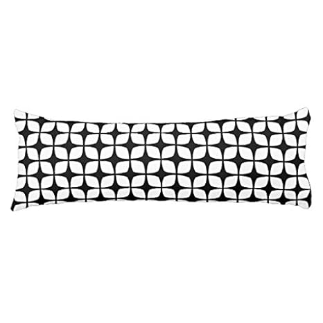 Amazon Com Modern Body Pillow Cases 20 X 54 Black And White