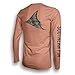 Performance Fishing Shirt Unisex Southern Fin UPF 50 Dri Fit Long Sleeve Apparel - Medium, Redfish Tail ( redfish_m )