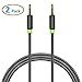 Aurum Cables Male to Male 3.5mm Universal Gold Plated Auxiliary Audio Stereo Cable for iPhone, iPad, iPod, Kindle, Smartphones, Tablets and MP3 Players - 3 Feet - (2 Pack)
