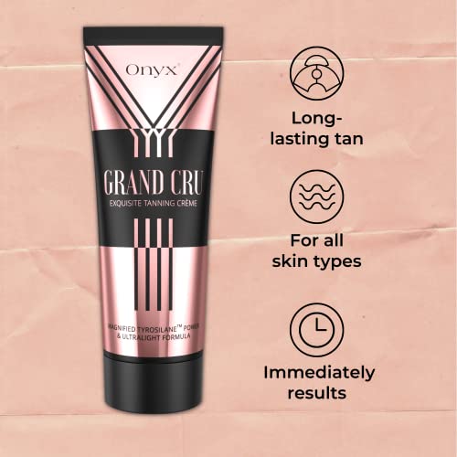 Onyx Grand Cru Tanning Lotion for Tanning Beds Tan Accelerator with