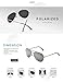 LUENX Aviator Sunglasses Men Women Mirror Polarized UV400 Metal Frame 60MM (Silver -5, 60)