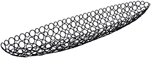 KINDWER Elongated Iron Oval Basket, 28-Inch