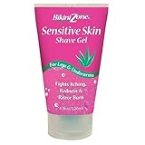 Bikini Zone Anti-Irritation Shave Gel for Sensitive Skin (120 ml), 4-Ounce Tubes (Pack of 6)