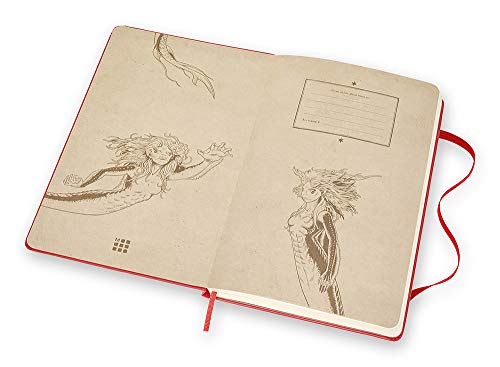 Moleskine-Limited-Edition-Harry-Potter-Notebook-Hard-Cover-Large-5-x-825-RuledLined-Geranium-Red-240-Pages