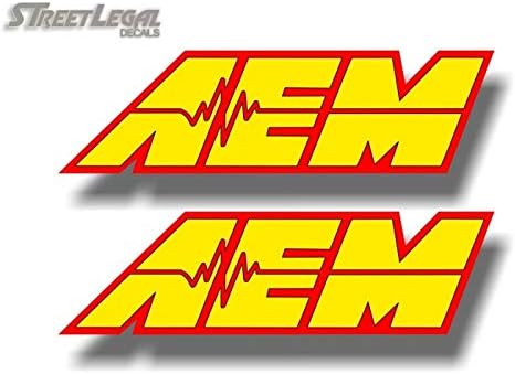 2 AEM Cold Air Intake System Racing Vinyl Graphics Vehicle Decals JDM NRG Car Stickers