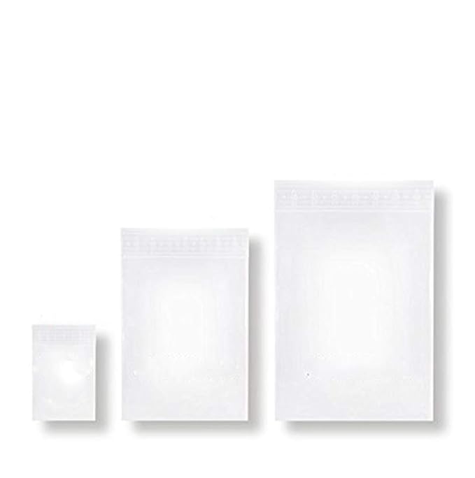 300 Stück Druckverschlussbeutel Gleitverschlussbeutel Verschlussbeutel ZIP Sortiment / Set mit 3 Größen LDPE 50my