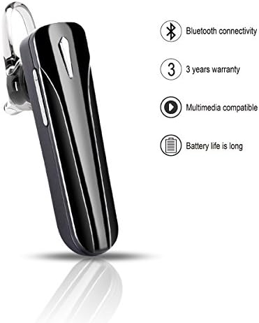 DLciwi Bluetooth Headset Earphones Hands Free Wireless Earpiece Sweatproof Noise Cancelling In-ear Earbuds With Mic for iPhone/Samsung Android and Other Smartphones Business Driving Sports (black)