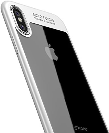 iPhone X Case, TZUS Slim TPU Bumper Cushion Hybrid Scratch Resistant Hard Acrylic Board Crystal Clear Cover for Apple iPhone X (White)