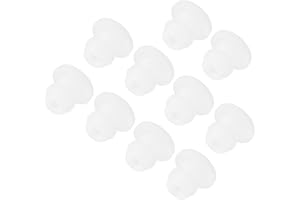 MECCANIXITY Silicone Snap in Locking Hole Plugs,Rubber Panel Seal Cover Flush Type Panel Round for Kitchen Rubber Bulkheads Waterproof Sealing Plugs 5mm/0.2 Inch Diameter White,Pack of 10